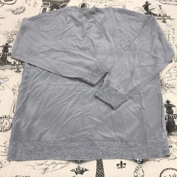 Magaschoni Contrast Cashmere Silk Sweater - Picture 5 of 5